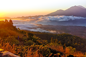 Bali, Mount Batur, Sonnenaufgang, Indonesien