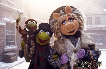 weihnachtsfilme, kermit, mrs. piggy, muppets, eine weihnachtsgeschichte