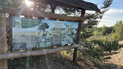 Natura 2000 Tafel in Záhorie