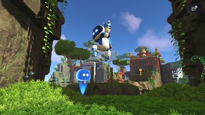 Astro Bot springt im zweiten Level in die Luft