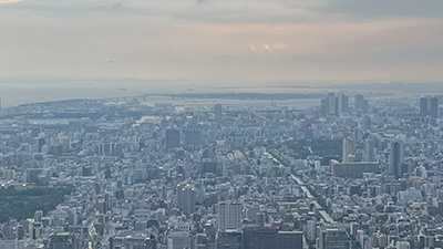 Blick auf Tokio vom Skytower