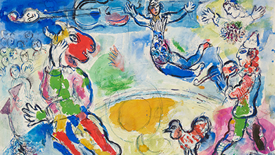 Kunstwerk von Marc Chagall "Der große Zirkus"