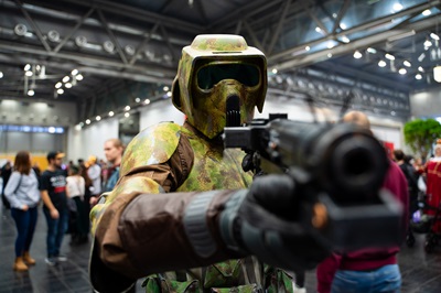 Cosplayer in der Messe Wien