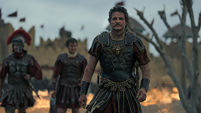 Pedro Pascal als der Tribun Marcus Acacius.