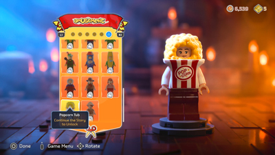 Ein Popcorn-Kostüm in LEGO Horizon Adventures