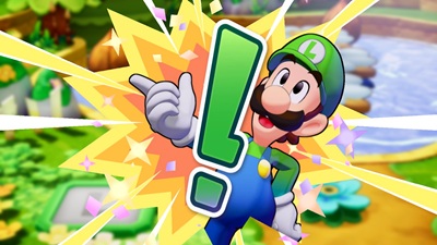 Luigi mit Rufzeichen in Mario und Luigi: Brothership